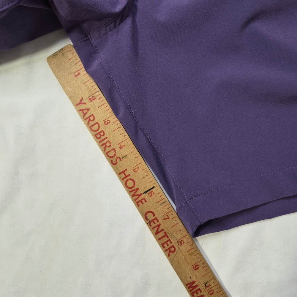 Mizzen + Main Helmsman Shorts Mens 38 Purple Polyester Spandex Performance Golf - Picture 6 of 6